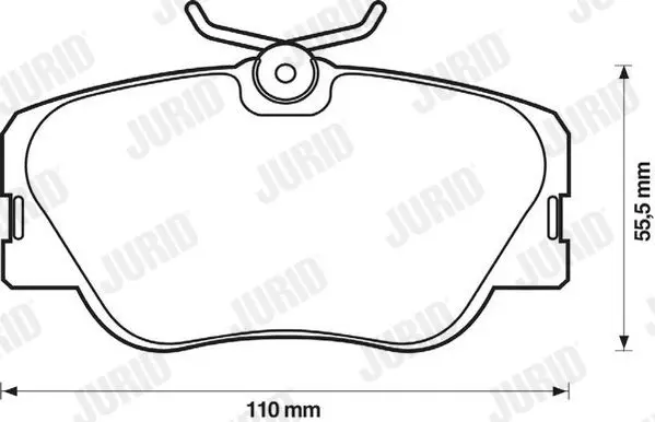 Handler.Part Brake pad set, disc brake JURID 571382J 2