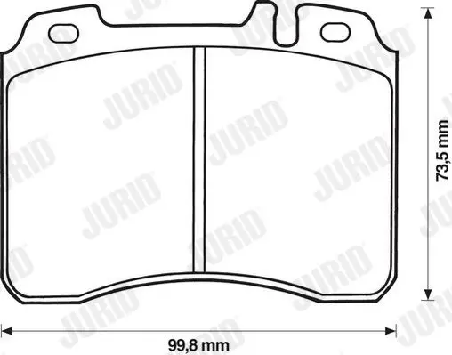 Handler.Part Brake pad set, disc brake JURID 571413J 2