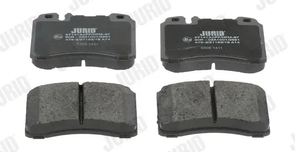 Handler.Part Brake pad set, disc brake JURID 571413J 1