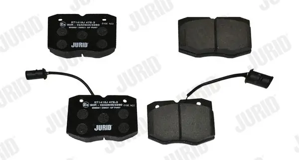 Handler.Part Brake pad set, disc brake JURID 571416J 2