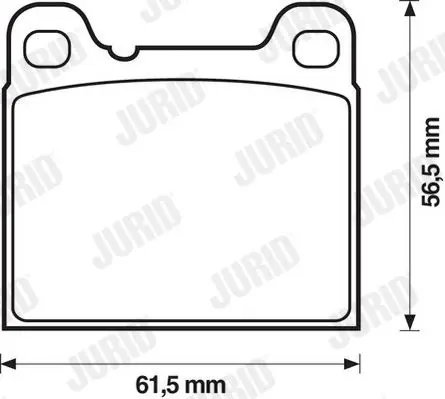 Handler.Part Brake pad set, disc brake JURID 571417J 2