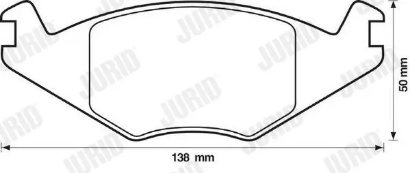 Handler.Part Brake pad set, disc brake JURID 571315J 2