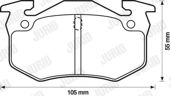 Handler.Part Brake pad set, disc brake JURID 571334J 2