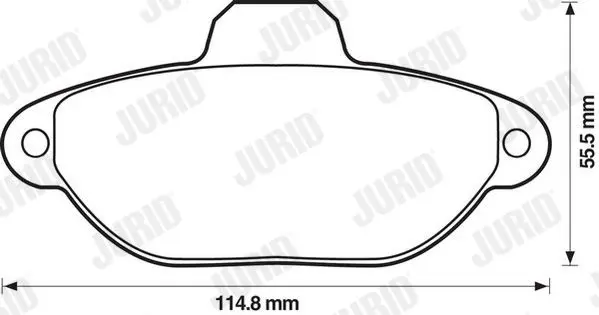 Handler.Part Brake pad set, disc brake JURID 571528J 2