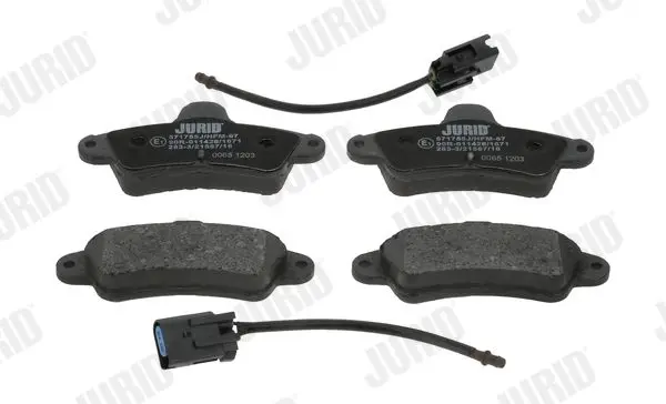 Handler.Part Brake pad set, disc brake JURID 571755J 1