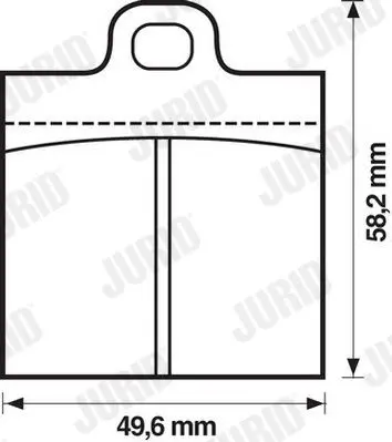 Handler.Part Brake pad set, disc brake JURID 571800J 2