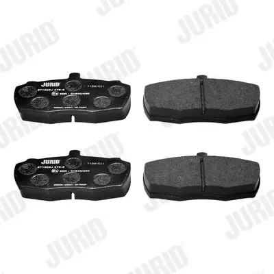 Handler.Part Brake pad set, disc brake JURID 571822J 3