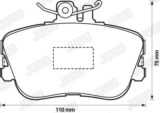 Handler.Part Brake pad set, disc brake JURID 571828J 2