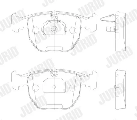 Handler.Part Brake pad set, disc brake JURID 571873J 2