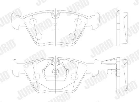 Handler.Part Brake pad set, disc brake JURID 571880J 2