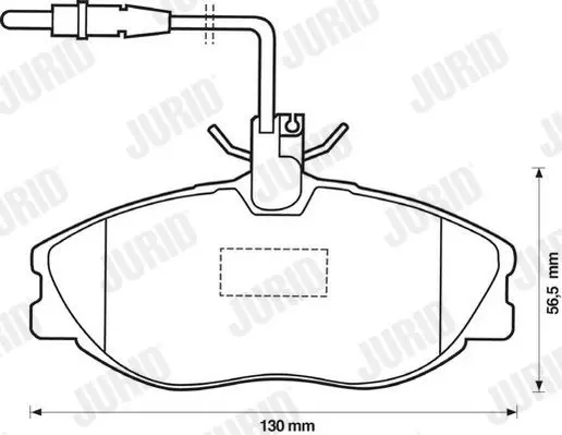 Handler.Part Brake pad set, disc brake JURID 571898J 2