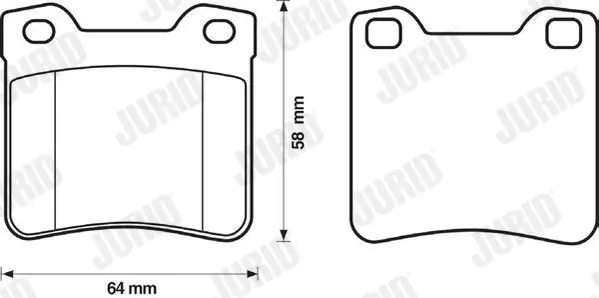 Handler.Part Brake pad set, disc brake JURID 571899J 2