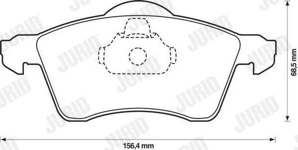 Handler.Part Brake pad set, disc brake JURID 571934J 2