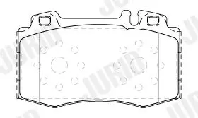 Handler.Part Brake pad set, disc brake JURID 571961J 2