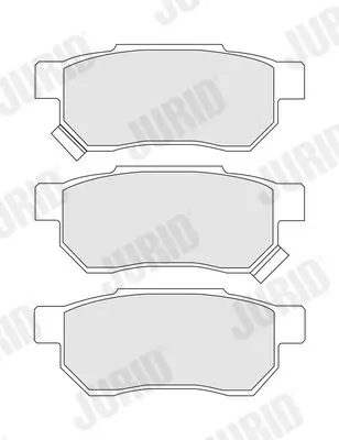 Handler.Part Brake pad set, disc brake JURID 572136J 2