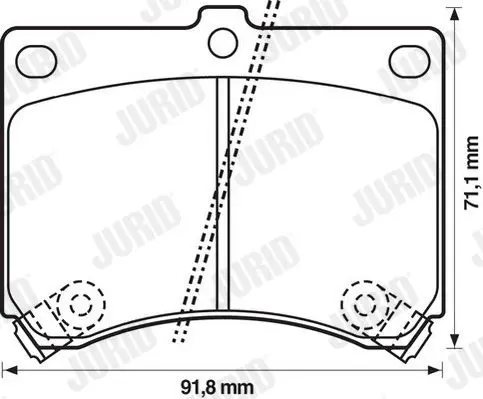 Handler.Part Brake pad set, disc brake JURID 572146J 2