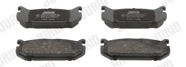 Handler.Part Brake pad set, disc brake JURID 572161J 1