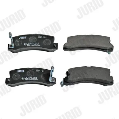 Handler.Part Brake pad set, disc brake JURID 572188J 2