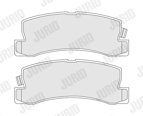 Handler.Part Brake pad set, disc brake JURID 572188J 1