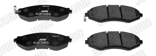 Handler.Part Brake pad set, disc brake JURID 572407J 2