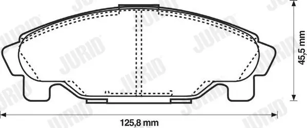 Handler.Part Brake pad set, disc brake JURID 572409J 1