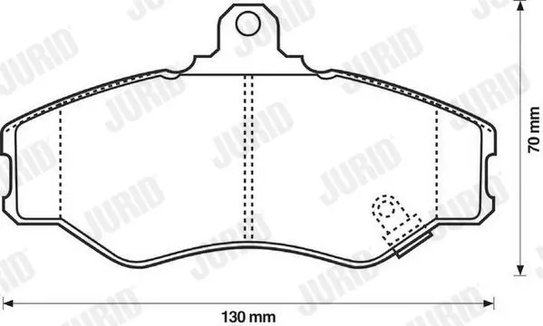 Handler.Part Brake pad set, disc brake JURID 572411J 2