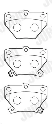 Handler.Part Brake pad set, disc brake JURID 572450J 1