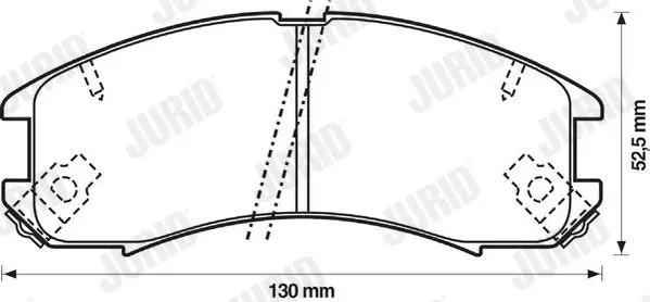 Handler.Part Brake pad set, disc brake JURID 572317J 1