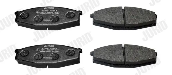 Handler.Part Brake pad set, disc brake JURID 572361J 2