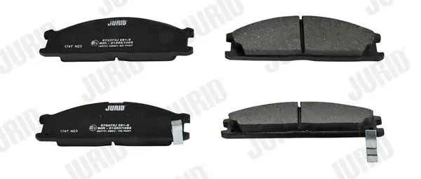 Handler.Part Brake pad set, disc brake JURID 572373J 2