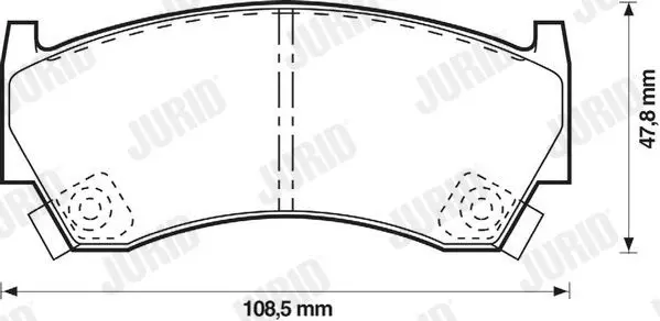 Handler.Part Brake pad set, disc brake JURID 572396J 2