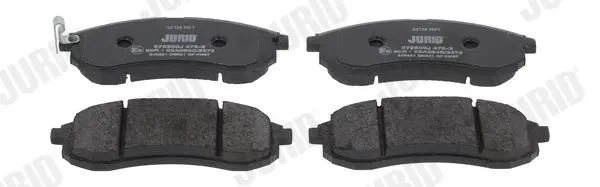 Handler.Part Brake pad set, disc brake JURID 572500J 1