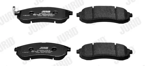 Handler.Part Brake pad set, disc brake JURID 572500J 3