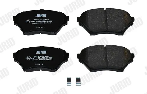 Handler.Part Brake pad set, disc brake JURID 572502J 2