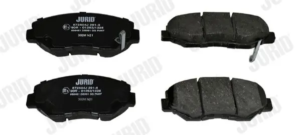 Handler.Part Brake pad set, disc brake JURID 572504J 2