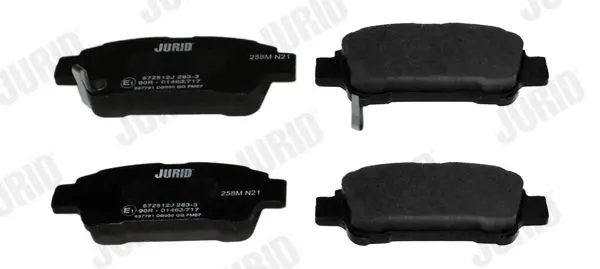 Handler.Part Brake pad set, disc brake JURID 572512J 2