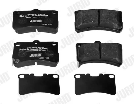 Handler.Part Brake pad set, disc brake JURID 572552J 3