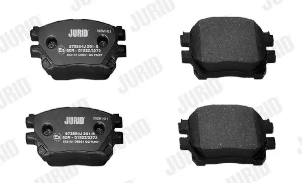 Handler.Part Brake pad set, disc brake JURID 572554J 2