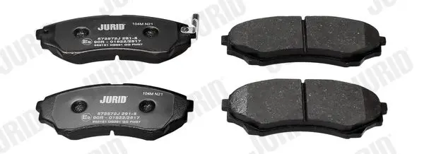 Handler.Part Brake pad set, disc brake JURID 572572J 2