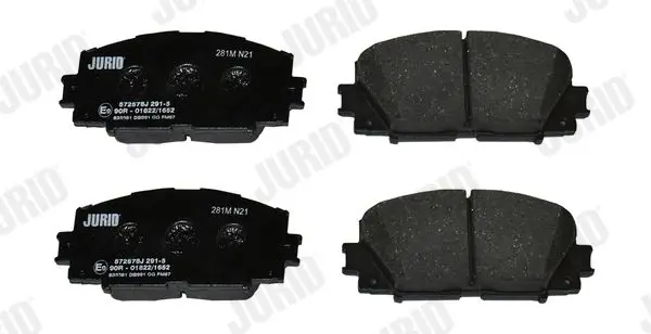 Handler.Part Brake pad set, disc brake JURID 572578J 2