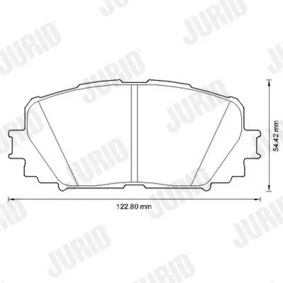 Handler.Part Brake pad set, disc brake JURID 572594J 2