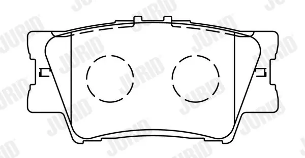 Handler.Part Brake pad set, disc brake JURID 572595J 2