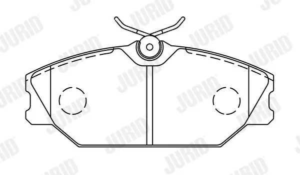 Handler.Part Brake pad set, disc brake JURID 573008J 1