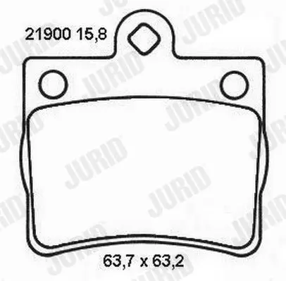 Handler.Part Brake pad set, disc brake JURID 573053J 2