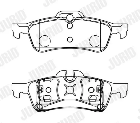 Handler.Part Brake pad set, disc brake JURID 573056J 1