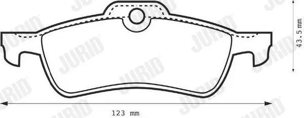 Handler.Part Brake pad set, disc brake JURID 573056JC 2