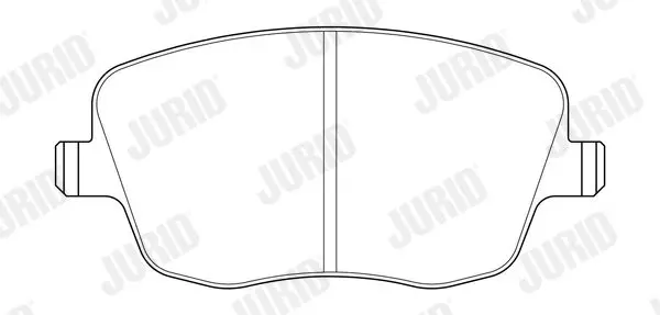 Handler.Part Brake pad set, disc brake JURID 573101J 2