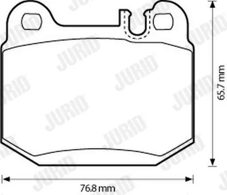 Handler.Part Brake pad set, disc brake JURID 573147J 2