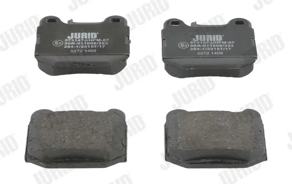 Handler.Part Brake pad set, disc brake JURID 573147J 1