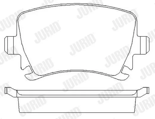 Handler.Part Brake pad set, disc brake JURID 573158JC 2